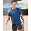 G Gradual Men’s Cooling Running Shirts Moisture Wicking Breathable Workout T-Shirt UPF 50+ Ice Performance Tee for Athletic(Indigo Blue)