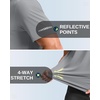 G Gradual Men’s Cooling Running Shirts Moisture Wicking Breathable Workout T-Shirt UPF 50+ Ice Performance Tee for Athletic(Light Grey)
