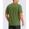 G Gradual Men’s Cooling Running Shirts Moisture Wicking Breathable Workout T-Shirt UPF 50+ Ice Performance Tee for Athletic(Military Green)