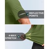 G Gradual Men’s Cooling Running Shirts Moisture Wicking Breathable Workout T-Shirt UPF 50+ Ice Performance Tee for Athletic(Military Green)