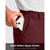 G Gradual Men’s Golf Shorts with 4 Pockets 11″ Inseam Stretch Quick Dry Casual Work Dress Shorts for Men(Wine)