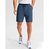 G Gradual Men’s Sweat Casual Shorts Soft Moisture Wicking Athletic Gym Shorts with 3 Pockets for Lounge Workout Running(Heather Cobalt Blue)