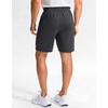 G Gradual Men’s Sweat Casual Shorts Soft Moisture Wicking Athletic Gym Shorts with 3 Pockets for Lounge Workout Running(Heather Dark Black)