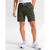 G Gradual Men’s Sweat Casual Shorts Soft Moisture Wicking Athletic Gym Shorts with 3 Pockets for Lounge Workout Running(Heather Dark Green)