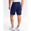 G Gradual Men’s Sweat Casual Shorts Soft Moisture Wicking Athletic Gym Shorts with 3 Pockets for Lounge Workout Running(Heather Navy)
