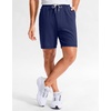 G Gradual Men’s Sweat Casual Shorts Soft Moisture Wicking Athletic Gym Shorts with 3 Pockets for Lounge Workout Running(Heather Navy)