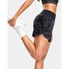 G Gradual Women’s Running Shorts with Mesh Liner 3″ Workout Athletic Shorts for Women with Phone Pockets(Grey Camo)