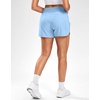 G Gradual Women’s Running Shorts with Mesh Liner 3″ Workout Athletic Shorts for Women with Phone Pockets(Light Blue)