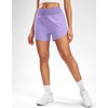 G Gradual Women’s Running Shorts with Mesh Liner 3″ Workout Athletic Shorts for Women with Phone Pockets(Lilac)