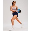G Gradual Women’s Running Shorts with Mesh Liner 3″ Workout Athletic Shorts for Women with Phone Pockets(Navy Blue)