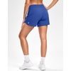 G Gradual Women’s Running Shorts with Mesh Liner 3″ Workout Athletic Shorts for Women with Phone Pockets(Neon Blue)