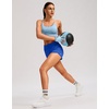 G Gradual Women’s Running Shorts with Mesh Liner 3″ Workout Athletic Shorts for Women with Phone Pockets(Neon Blue)