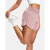 G Gradual Women’s Running Shorts with Mesh Liner 3″ Workout Athletic Shorts for Women with Phone Pockets(Pink)