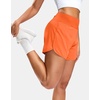 G Gradual Women’s Running Shorts with Mesh Liner 3″ Workout Athletic Shorts for Women with Phone Pockets(Poppy)