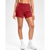 G Gradual Women’s Running Shorts with Mesh Liner 3″ Workout Athletic Shorts for Women with Phone Pockets(Red)