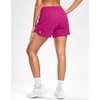 G Gradual Women’s Running Shorts with Mesh Liner 3″ Workout Athletic Shorts for Women with Phone Pockets(Sizzling Pink)