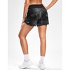 G Gradual Women’s Running Shorts with Mesh Liner 3″ Workout Athletic Shorts for Women with Phone Pockets(Tie Dye Black)