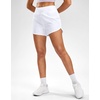 G Gradual Women’s Running Shorts with Mesh Liner 3″ Workout Athletic Shorts for Women with Phone Pockets(White)