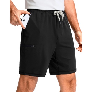 G Gradual Men’s Sweat Casual Shorts Soft Moisture Wicking Athletic Gym Shorts with 3 Pockets for Lounge Workout Running(Black)
