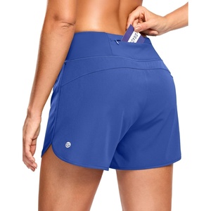 G Gradual Women’s Running Shorts with Mesh Liner 3″ Workout Athletic Shorts for Women with Phone Pockets(Neon Blue)