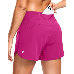 G Gradual Women’s Running Shorts with Mesh Liner 3″ Workout Athletic Shorts for Women with Phone Pockets(Sizzling Pink)