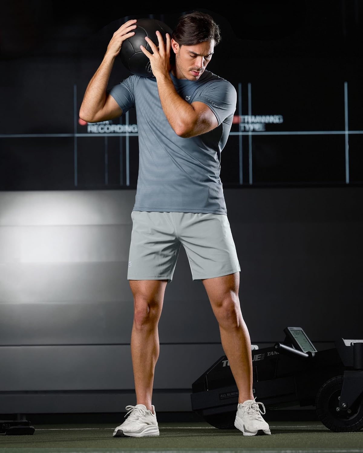 image:imageG Gradual Mens Athletic Running Shorts with Pockets Lightweight Quick Dry 5 7 9 Basketball Workout Gym Shorts for MenBright Grey