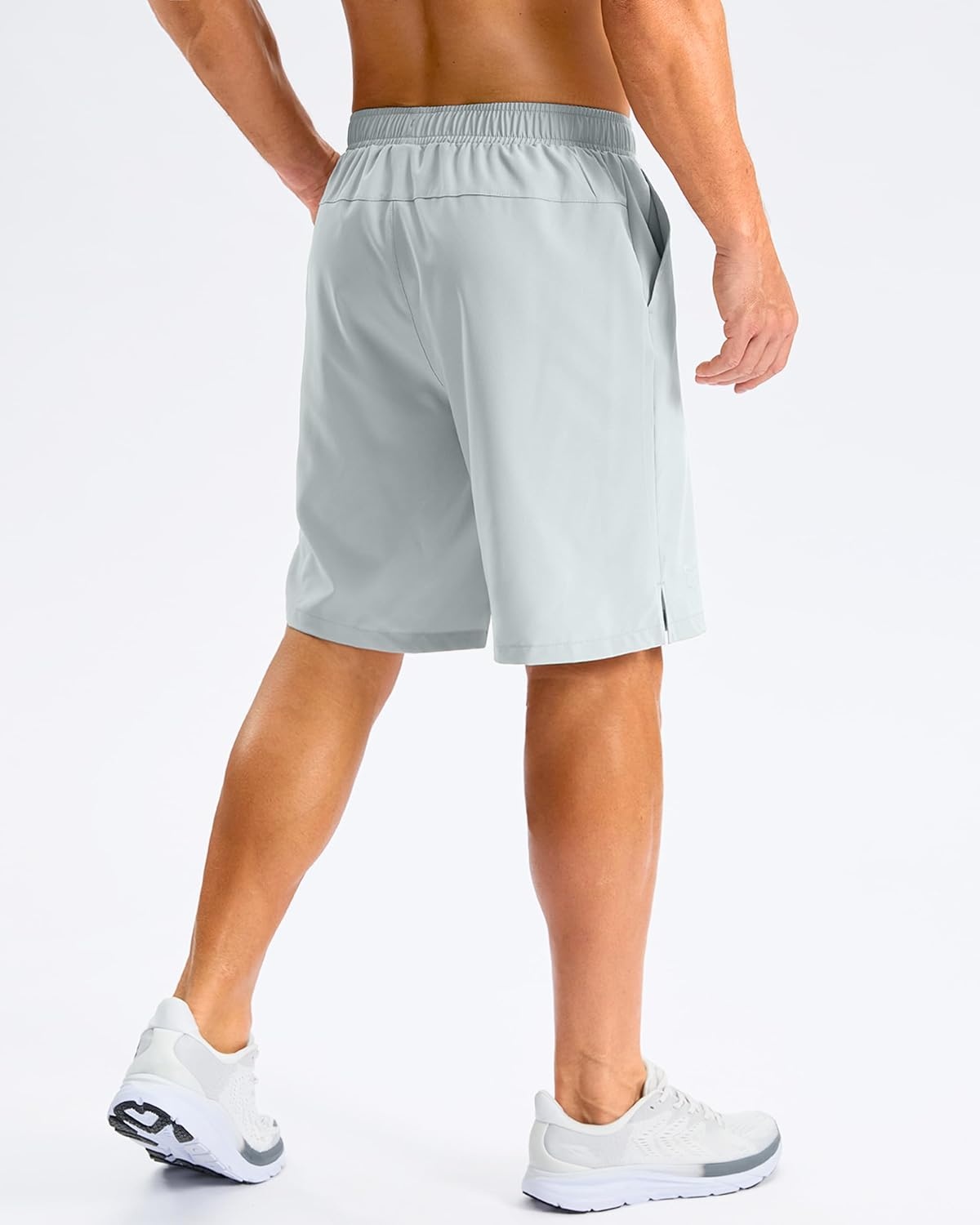 image:imageG Gradual Mens Athletic Running Shorts with Pockets Lightweight Quick Dry 5 7 9 Basketball Workout Gym Shorts for MenBright Grey