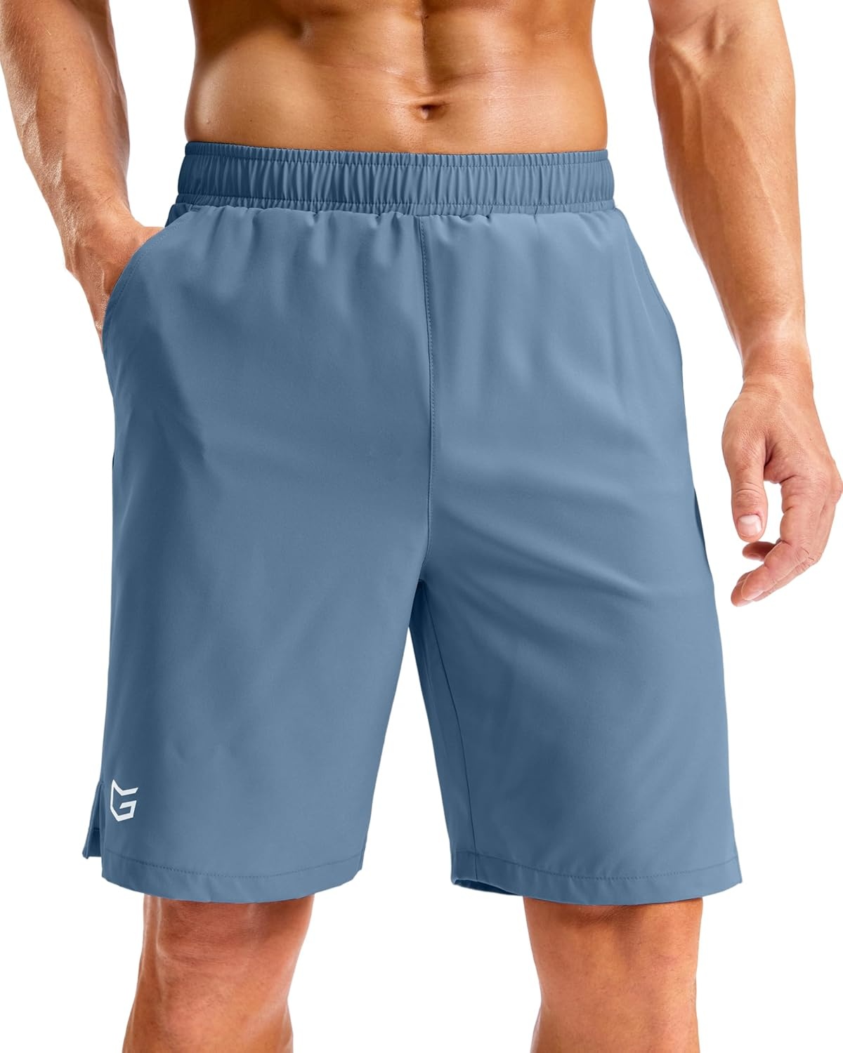 image:imageG Gradual Mens Athletic Running Shorts with Pockets Lightweight Quick Dry 5 7 9 Basketball Workout Gym Shorts for MenDusty Blue