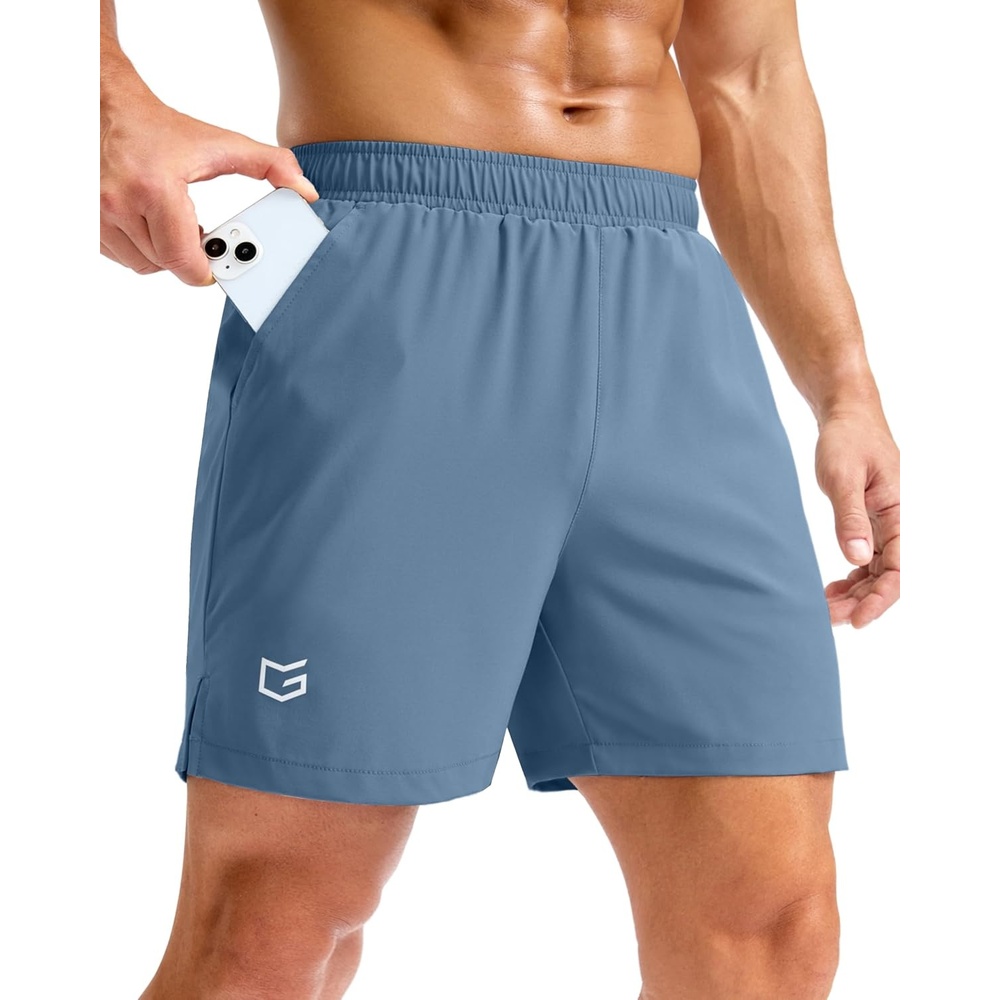 image:imageG Gradual Mens Athletic Running Shorts with Pockets Lightweight Quick Dry 5 7 9 Basketball Workout Gym Shorts for MenDusty Blue