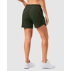 G Gradual 5″/7″ Athletic Running Shorts for Women 2 Zipper Pockets Lightweight Workout Gym Summer Dolphin Shorts with Liner(Army Green)
