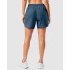 G Gradual 5″/7″ Athletic Running Shorts for Women 2 Zipper Pockets Lightweight Workout Gym Summer Dolphin Shorts with Liner(Blue Grey)