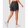 G Gradual 5″/7″ Athletic Running Shorts for Women 2 Zipper Pockets Lightweight Workout Gym Summer Dolphin Shorts with Liner(Dark Grey)