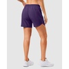 G Gradual 5″/7″ Athletic Running Shorts for Women 2 Zipper Pockets Lightweight Workout Gym Summer Dolphin Shorts with Liner(Deep Purple)