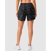 G Gradual 5″/7″ Athletic Running Shorts for Women 2 Zipper Pockets Lightweight Workout Gym Summer Dolphin Shorts with Liner(Grey Camo)