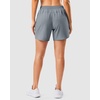 G Gradual 5″/7″ Athletic Running Shorts for Women 2 Zipper Pockets Lightweight Workout Gym Summer Dolphin Shorts with Liner(Light Grey)