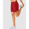 G Gradual 5″/7″ Athletic Running Shorts for Women 2 Zipper Pockets Lightweight Workout Gym Summer Dolphin Shorts with Liner(Red)