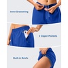 G Gradual 5″/7″ Athletic Running Shorts for Women 2 Zipper Pockets Lightweight Workout Gym Summer Dolphin Shorts with Liner(Royal Blue)
