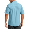 G Gradual Men’s Fishing Shirts with Zipper Pockets UPF 50+ Lightweight Cool Short Sleeve Button Down Shirts for Men Hiking(Capri)