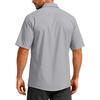 G Gradual Men’s Fishing Shirts with Zipper Pockets UPF 50+ Lightweight Cool Short Sleeve Button Down Shirts for Men Hiking(Cool Grey)