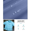 G Gradual Men’s Fishing Shirts with Zipper Pockets UPF 50+ Lightweight Cool Short Sleeve Button Down Shirts for Men Hiking(Dusty Blue)