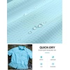 G Gradual Men’s Fishing Shirts with Zipper Pockets UPF 50+ Lightweight Cool Short Sleeve Button Down Shirts for Men Hiking(Gulf Stream)