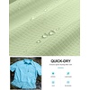 G Gradual Men’s Fishing Shirts with Zipper Pockets UPF 50+ Lightweight Cool Short Sleeve Button Down Shirts for Men Hiking(Light Green)