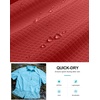 G Gradual Men’s Fishing Shirts with Zipper Pockets UPF 50+ Lightweight Cool Short Sleeve Button Down Shirts for Men Hiking(Red)