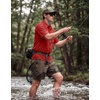 G Gradual Men’s Fishing Shirts with Zipper Pockets UPF 50+ Lightweight Cool Short Sleeve Button Down Shirts for Men Hiking(Red)