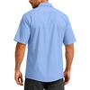 G Gradual Men’s Fishing Shirts with Zipper Pockets UPF 50+ Lightweight Cool Short Sleeve Button Down Shirts for Men Hiking(Sail)