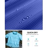 G Gradual Men’s Fishing Shirts with Zipper Pockets UPF 50+ Lightweight Cool Short Sleeve Button Down Shirts for Men Hiking(Sky Vivid Blue)