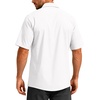 G Gradual Men’s Fishing Shirts with Zipper Pockets UPF 50+ Lightweight Cool Short Sleeve Button Down Shirts for Men Hiking(White)