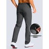 G Gradual Men’s Golf Pants 30″/32″/34″ Stretch Work Dress Pants Lightweight Casual Slacks with Zipper Pockets(Dark Gray)