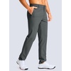 G Gradual Men’s Golf Pants 30″/32″/34″ Stretch Work Dress Pants Lightweight Casual Slacks with Zipper Pockets(Dark Gray)