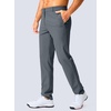 G Gradual Men’s Golf Pants 30″/32″/34″ Stretch Work Dress Pants Lightweight Casual Slacks with Zipper Pockets(Dusty Blue)